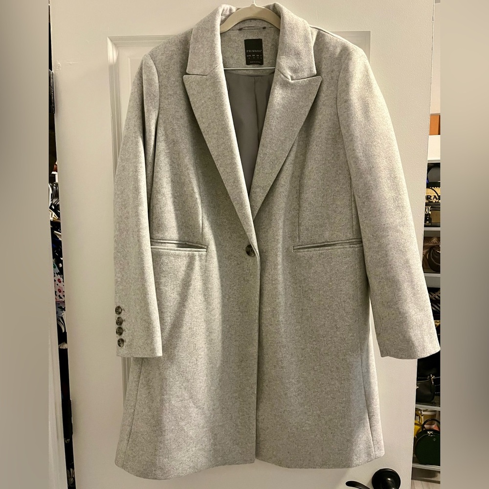 Primark grey topcoat